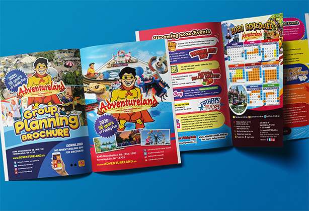 Adventureland Long Island NY Group Brochure Design