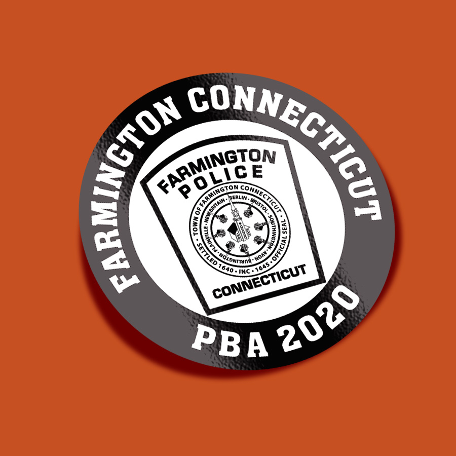 Farmington Connecticut PBA Sticker CT 2020
