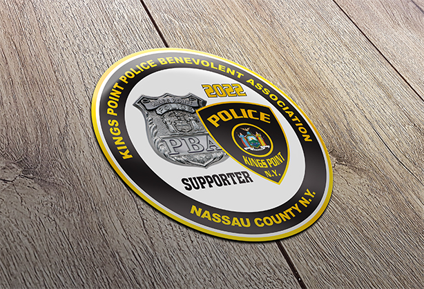 Kings Point NY PBA Nassau County Sticker 2022