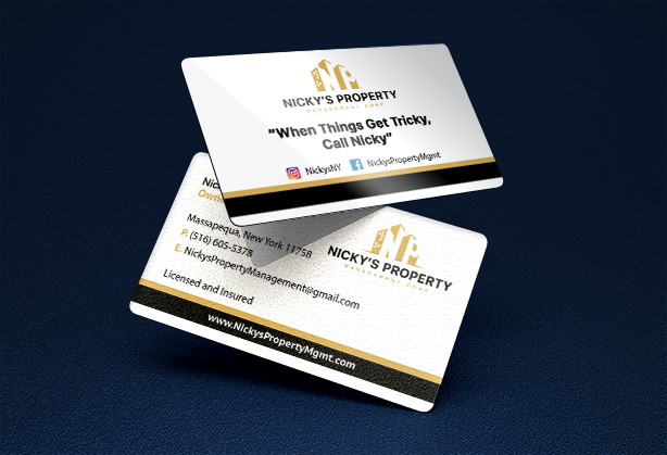 Nick's Property Management Business Cards