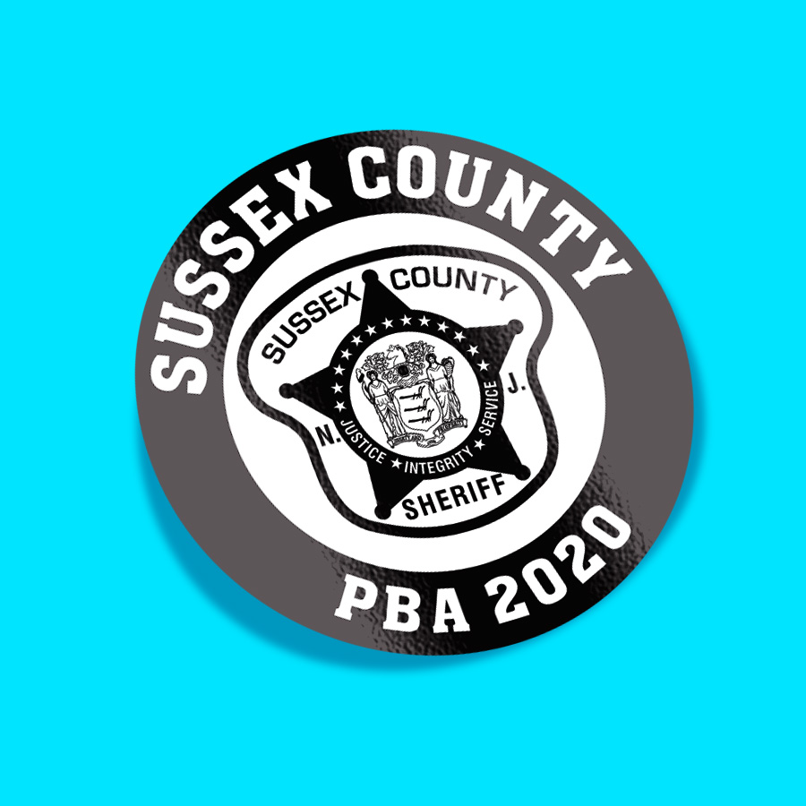 Sussex County Sheriffs Office NJ PBA Sticker
